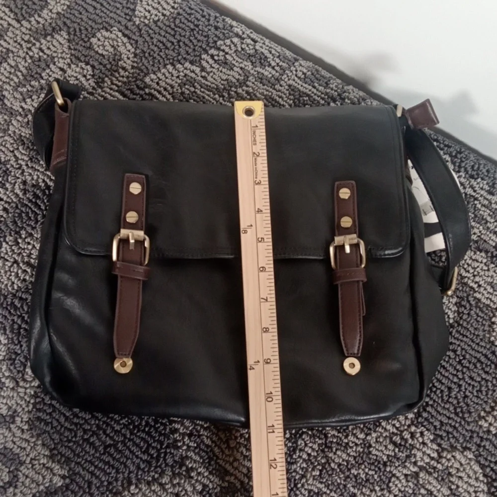 Republic Womens Vegan Leather Messanger Laptop Bag Womens